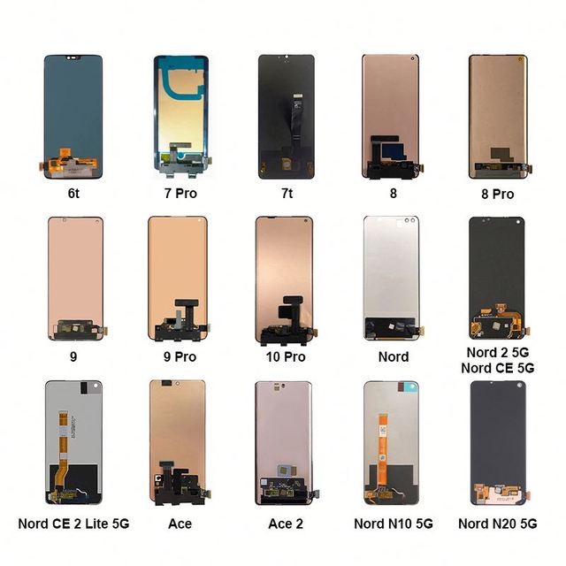 High Quality Original Lcd Touch Display for Oneplus 6t 7t 7 8 9 Pro 10R Nord CE 2 N10 N20 5G Ace Screen Touch Digitizer Assembly