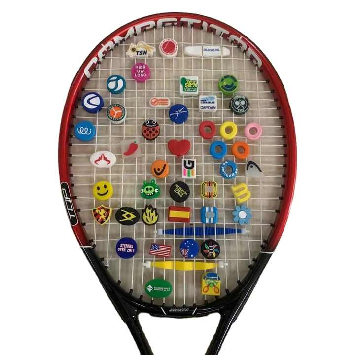 Set 7 Ammortizzatori Per Racchetta Tennis In Silicone - Antivibrazione E Divertenti - Foto 11