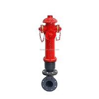 Hydrant extérieur à sec DN100 DN150 avec corps lisse et vanne de raccordement pour équipement de lutte contre l'incendie