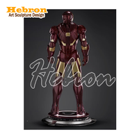Iron Man Skulptur als Möbelstück zur Dekoration Innenräume Dekorative Kunstharz-Skulptur