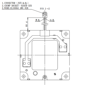 Obturateur <span class=keywords><strong>micro</strong></span> infrarouge 26x26mm vérifié en usine avec connecteur JST pour caméra thermique de drone - Product Image 3