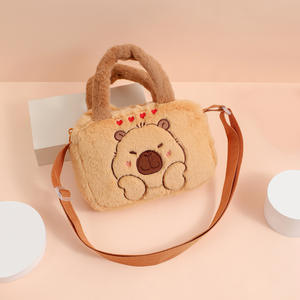 High Quality Super Soft <b>Plush</b> Capybara <b>Backpack</b> Handbags Cute Girls' School Bags Valentine's Day Stress Relief Gift - Product Image 6