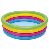 BESTWAY-piscina inflable de 4 anillos con válvulas de seguridad, alberca de arcoíris con capacidad de 51117 L, 522