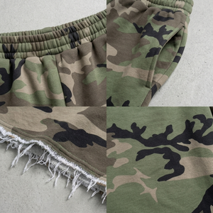 OEM 6854 Custom 100% Cotton <b>Y2K</b> Streetwear Baggy Camo <b>Cargo</b> Pants Side Pocket Loose Fit Men's Camouflage Trousers Manufacturer - Product Image 4