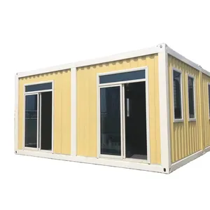 Y & Y Casa contenedor plegable modular de lujo de 2 dormitorios a 40 pies Estándares australianos Oficina de acero expandible Diseño moderno