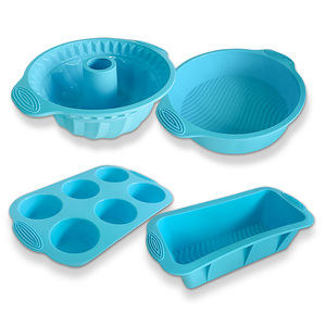 Cấp thực phẩm Silicone không dính Lò nướng Khay bánh Loaf Muffin Donut khuôn giáng sinh bakeware Set cho nhà bếp Pastry công cụ - Product Image 4