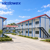 VICDOWEX Bâtiment Modulaire Préfabriqué Type K Épaissi Personnalisé pour Camp de Construction, Bureau et Logement des Travailleurs Contemporain