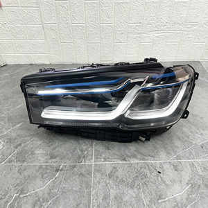 Parti Originali G30, Occhi d'Angelo Gialli e Sopracciglia Blu 2021-2023 per BMW Serie 5 M5 525i 530i 535i 540i 550i G30 LCI <span class=keywords><strong>Fari</strong></span> - Product Image 4