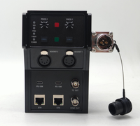 Convertisseur et prolongateur de fibre optique 500m SMPTE avec alimentation, pour 2 interphones, Tally, PoE, Ethernet, et connectivité à distance 2.5mm