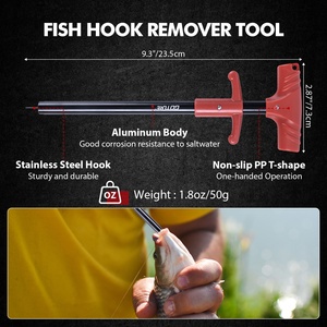 Goture Kit d'outils de pêche Pinces de pêche Couteau à filet avec gaine Pince à lèvre de poisson Dissolvant d'hameçons - Product Image 5