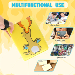 MIO fornitore diretto all'ingrosso raccoglitore di <span class=keywords><strong>carte</strong></span> con cerniera 4 tasche per <span class=keywords><strong>carte</strong></span> Pokemone - Product Image 6