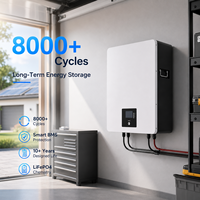 Système de stockage d'énergie solaire domestique ZTGF 10 kW Powerwall 10 kWh, batterie lithium solaire 48 V, pack de batteries LiFePO4 48 V 200 Ah