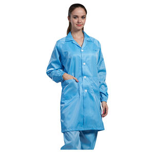 H-1104 5 मिमी ग्रिड ईड एंटी-स्टैटिक कोट काम कार्यशाला सफाई कक्ष के लिए कवर - Product Image 5