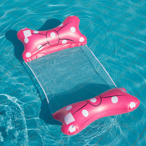TANYOZHE Tumbona Flotante Inflable con Respaldo de Red de 2 Tubos, Flotador para Piscina, Equipo para Deportes Acuáticos - Product Image 4