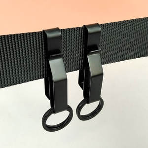 Clip para Llaves de Cinturón de Herramientas de Metal Resistente de Liberación Rápida con 2 Anillos para Llaves para Hombre - Product Image 4