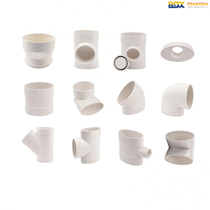 Sambungan Pipa Plastik PVC, Fitting PVC, Sambungan PVC Elbow Tee, Fitting Bluming, Fitting PVC Elbow 65 Derajat, Konektor Lurus 1/2 4 Inch - Product Image 5