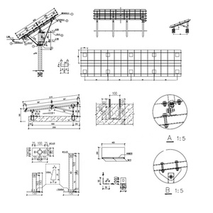 Structure au sol pour panneaux photovoltaïques avec angle d'inclinaison réglable pour l'installation de modules solaires - Product Image 6