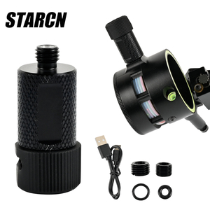 Luce di puntamento ricaricabile STARCN per arco, 3 modalità <span class=keywords><strong>LED</strong></span>, regolabile con attacco <span class=keywords><strong>a</strong></span> vite 6/9/11mm, accessorio per arco compound - Product Image 1