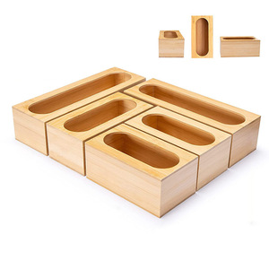 5-piece Bamboo Ziplock Bag Storage Organizer Assorted Sizes For Drawer