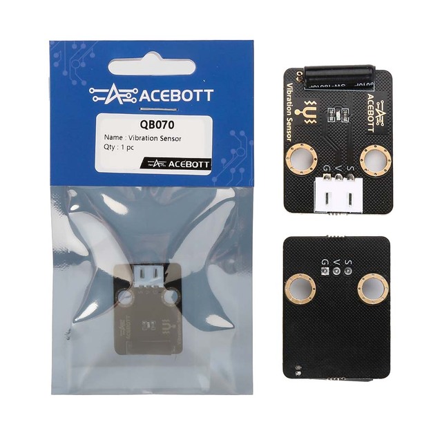 ACEBOTT OEM Digital Output Signal Smart Electronics Components Vibration Switch Alarm Sensor Module Vibration Sensor for Arduino