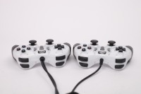 Joystick à vibrations double jeu qualifié RTS filaire USB 2.0 PC Gamepad Controller stock double choc joypad ordinateur portable de poche