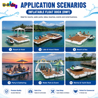 Salon aquatique gonflable parfait pour l'équipement de jeu aquatique de jeu et de relaxation