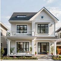 Villa préfabriquée moderne en acier léger à installation rapide, isolation de haute qualité, faible consommation d'énergie, alliage d'aluminium – Meilleures ventes