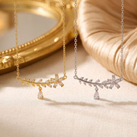 Kalung Choker Premium Wanita Model Bunga Mikro-set Tembaga, Gaya Mewah Ringan, Serbaguna, dan Terlaris di Pasar Internasional