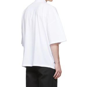 Summer Drop Shoulder Designer Shirt Streetwear <b>Plain</b> Oversized T-shirt Heavyweight 100% Cotton Blank T Shirt Manufacturer - Product Image 4