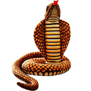 8655 Peluche Cobra <span class=keywords><strong>Serpent</strong></span> Réaliste 3D Extra Longue, Jouet Animal, Cadeau Farce d'Halloween pour Amis, Décoration Maison, Peluche Cobra - Product Image 1