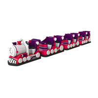 Train électrique sans rail du fournisseur chinois pour l'attraction extérieure de parc d'attractions de passager