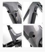Vélo de montagne électrique EM10 à assistance électrique, cadre en fibre de carbone à suspension souple, moteur MID Drive M6100, 12 vitesses, 15Ah, 500W
