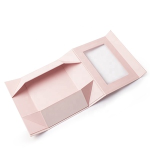 Flat Folding Collapsible <b>Cardboard</b> Magnetic Rigid Eco-Friendly Heavy-Duty Gift <b>Box</b> Recyclable Matte Finish Cosmetic Jewelry - Product Image 4