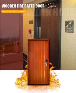 UL puerta de madera con Panel de puerta Interior de apartamento GH - Product Image 6