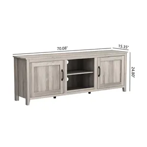 Modern Wholesale Price Wooden With Glass Top TV Stand For Living Room Furniture TV Cabinet