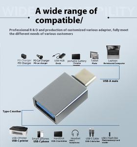 Nuevo Adaptador USB-C a USB 3.0 con Protección OTP <span class=keywords><strong>para</strong></span> Transmisión <span class=keywords><strong>de</strong></span> Datos <span class=keywords><strong>de</strong></span> 10G <span class=keywords><strong>para</strong></span> Laptop, Teléfono Móvil y LED - Product Image 2