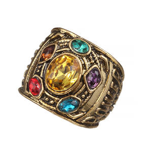 Thời trang phim hoạt hình vòng Avengers Thanos đá quý vòng thép không gỉ <span class=keywords><strong>Marvel</strong></span> Vòng - Product Image 1