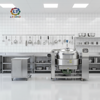 Mélangeur de cuisson industriel 50-600L |   Marmite à bouillir |   Marmite à double enveloppe inclinable automatique avec agitateur pour la production de sauces et de confitures