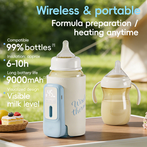 เครื่องอุ่นขวดนมเด็กแบบใช้พอร์ต USB ความจุสูง ผลิตจากวัสดุ PP ปลอดสาร BPA พร้อมระบบควบคุมอุณหภูมิอัจฉริยะ สำหรับเด็กแรกเกิด (0-12 เดือน) - Product Image 4