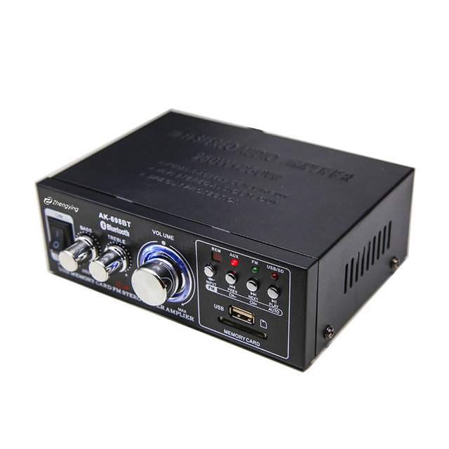 220V High-power Mini Blue.tooth Amplifier for Home Use, Multifunctional SD Card Insertion, USB Flash Drive, HIFI Car Amplifier
