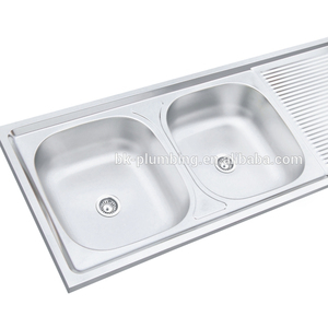 Malaysia due ciotola <span class=keywords><strong>lavello</strong></span> in acciaio inox cavaplatos de Empotrar Tarjas Lavaplatos Acabado en satin - Product Image 2