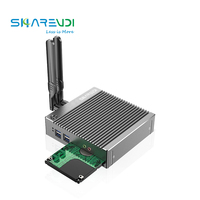 Mini PC sans ventilateur à faible consommation d'énergie Intel Celeron N2840 N2940 avec Wifi Rs232 Quad Core 2 Ethernet I5 PC industriel Win10 Mini ordinateur