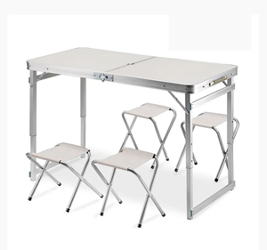 Tavolo da campeggio in alluminio regolabile in altezza portatile leggero pieghevole tavolo da Picnic all'aperto con Design europeo in metallo - Product Image 6