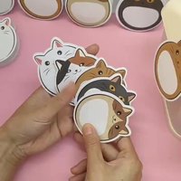 Bloc de Notas Adhesivas 3D Personalizadas Baratas de Alta Calidad con Diseño Original, Bloc de Notas Adhesivas con Diseño de Animales