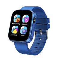 Montre connectée éducative et amusante pour enfants de 6 à 12 ans, avec écran IPS carré, caméra vidéo, lecteur de musique, emplacement pour carte SIM 4G, jeux, cadeau d'anniversaire
