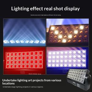 Lumière stroboscopique à matrice de pixels LED pour diffusion en direct en studio, effet visuel RGB, éclairage d'arrière-plan, tournage vidéo, spectacles en ligne - Product Image 5