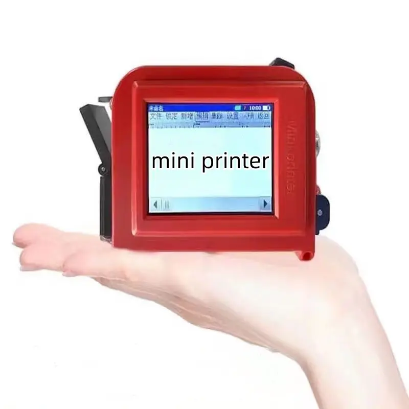 Hoge Kwaliteit Draagbare Mini Handheld Printer Produceren En Vervaldatum Printer 12.7Mm Inkjet Printer