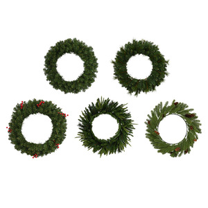 Guirnalda Navideña Hecha a Mano, Adorno de Lujo para Puerta y Ventana, Decoración Colgante para Fiestas y Escenarios - Product Image 5
