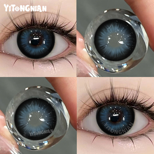 Lentes de Contacto Azules Suaves Populares de Venta al por Mayor de Fábrica YI TONG NIAN en Múltiples Estilos, Contenido de Hidratación: 40% - Product Image 4