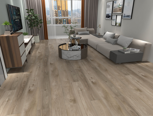 Piso <span class=keywords><strong>Laminado</strong></span> de Madera HDF de la Mejor Calidad de China AC3 AC4 AC5 con Sistema de Clic, 8mm 10mm 12mm de Grosor, Roble Blanco y Gris Oscuro, Impermeable para Sala de Estar - Product Image 3